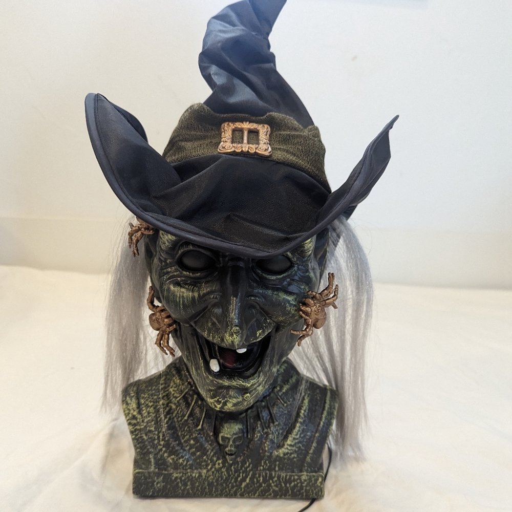 Animatronic witch head